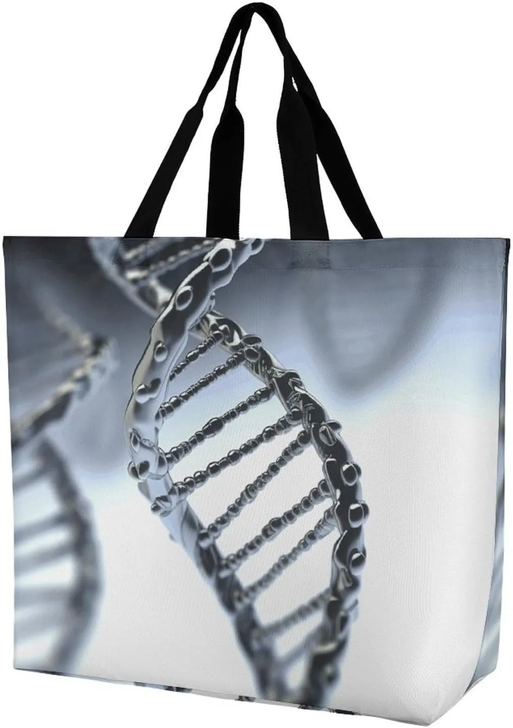 Tote Bag Grocery Bag for Women Shopping Bag DNA Chain Photo Handbags Beach Bag Shoulder Bag for Shopping