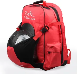 UNISTRENGH Professional Horse Riding Boot Bag Helmet Bag Unisex Equestrian Backpack English Boot Carry All Bag with Hat Compartment
