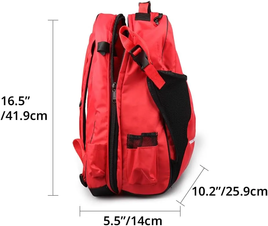 UNISTRENGH Professional Horse Riding Boot Bag Helmet Bag Unisex Equestrian Backpack English Boot Carry All Bag with Hat Compartment