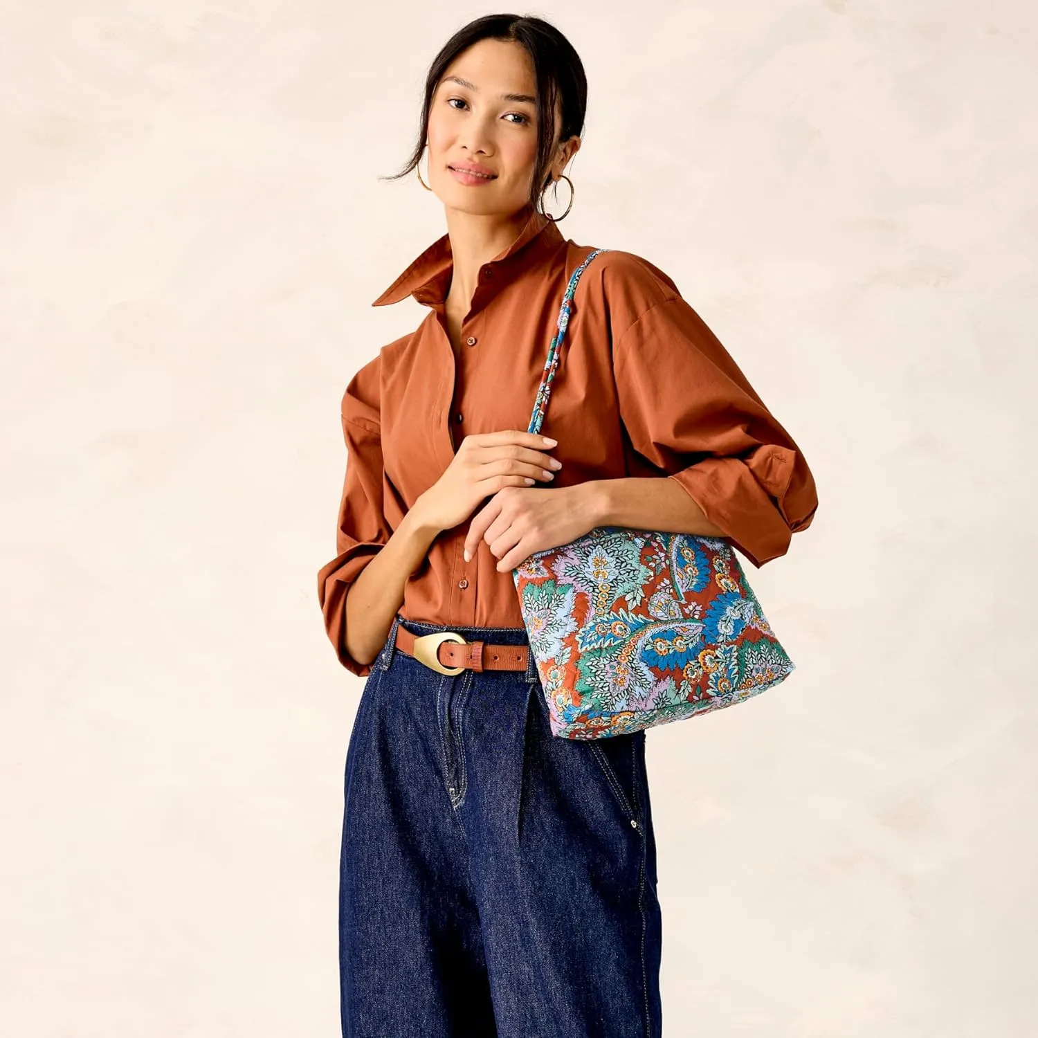 Vera Bradley Premium Cotton Original Hipster Crossbody