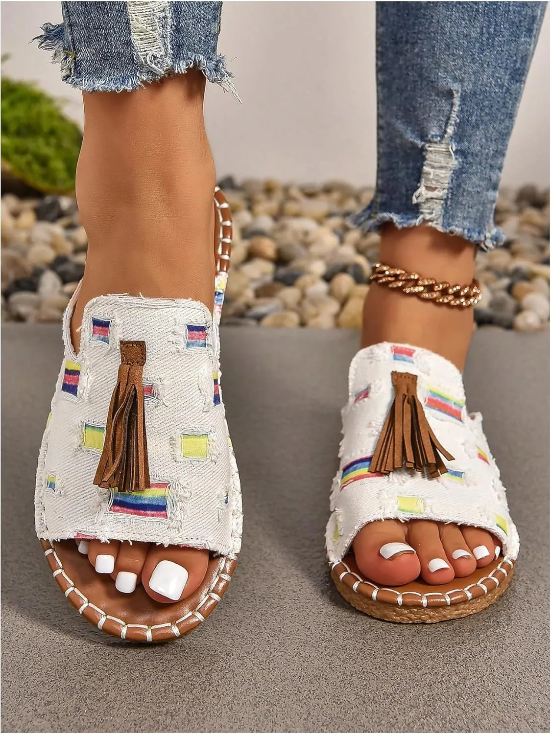 Verdusa Women's Boho Sandals 2025 Casual Summer Flat Sandals