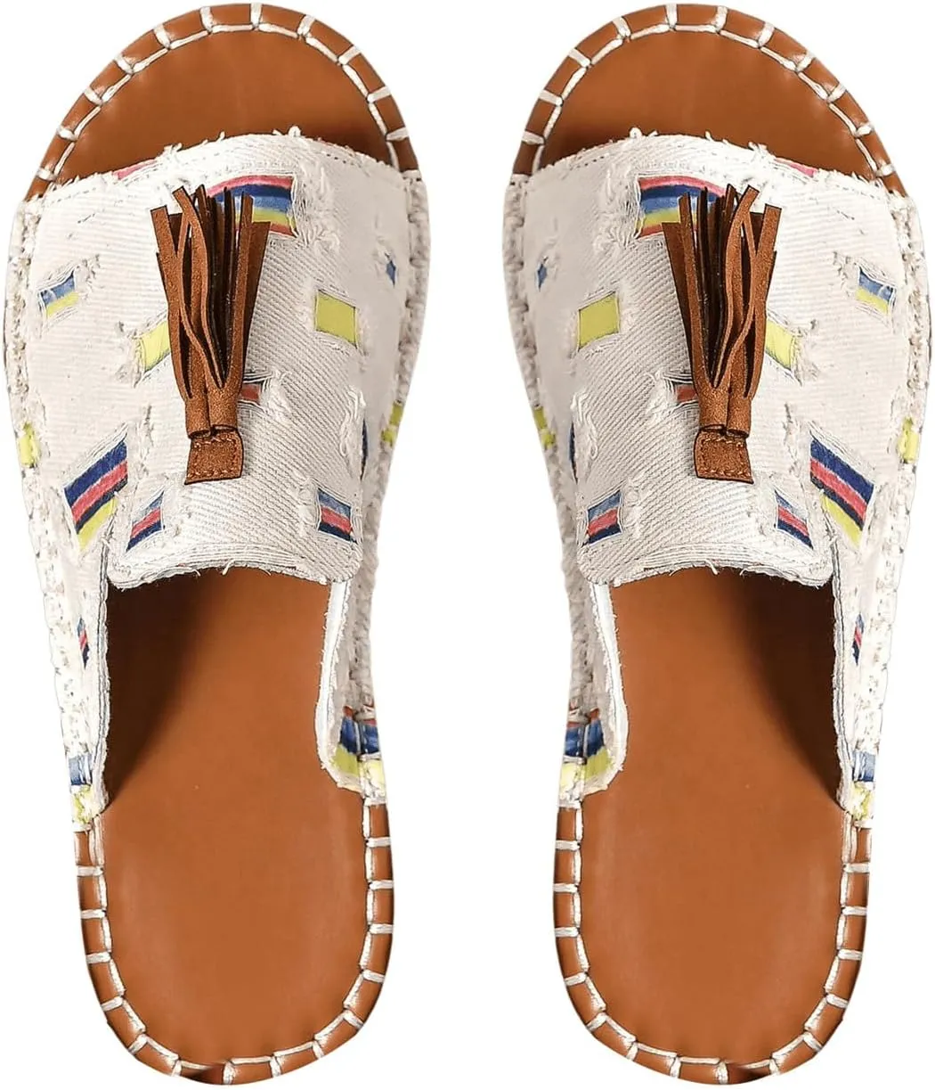 Verdusa Women's Boho Sandals 2025 Casual Summer Flat Sandals