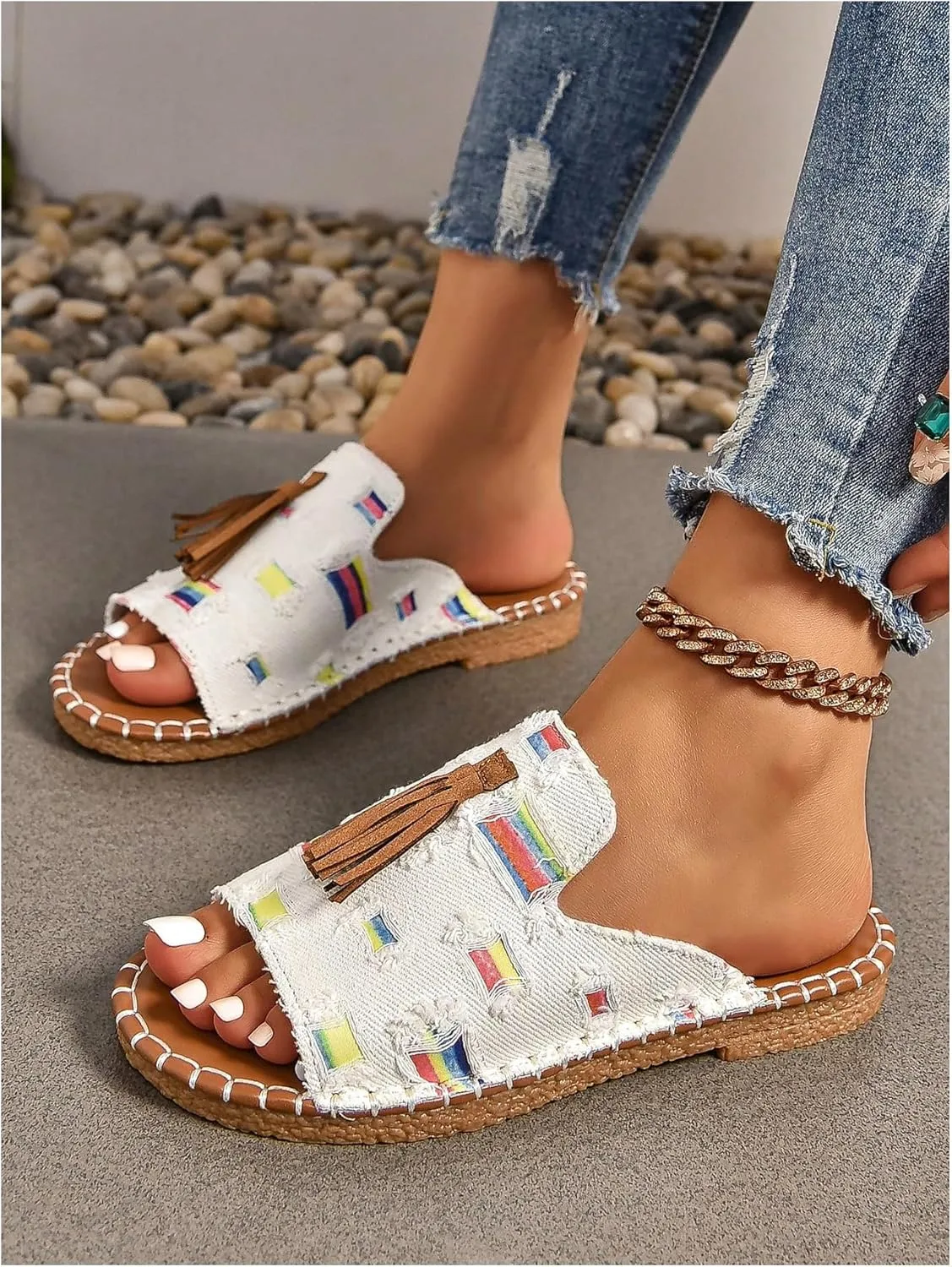 Verdusa Women's Boho Sandals 2025 Casual Summer Flat Sandals