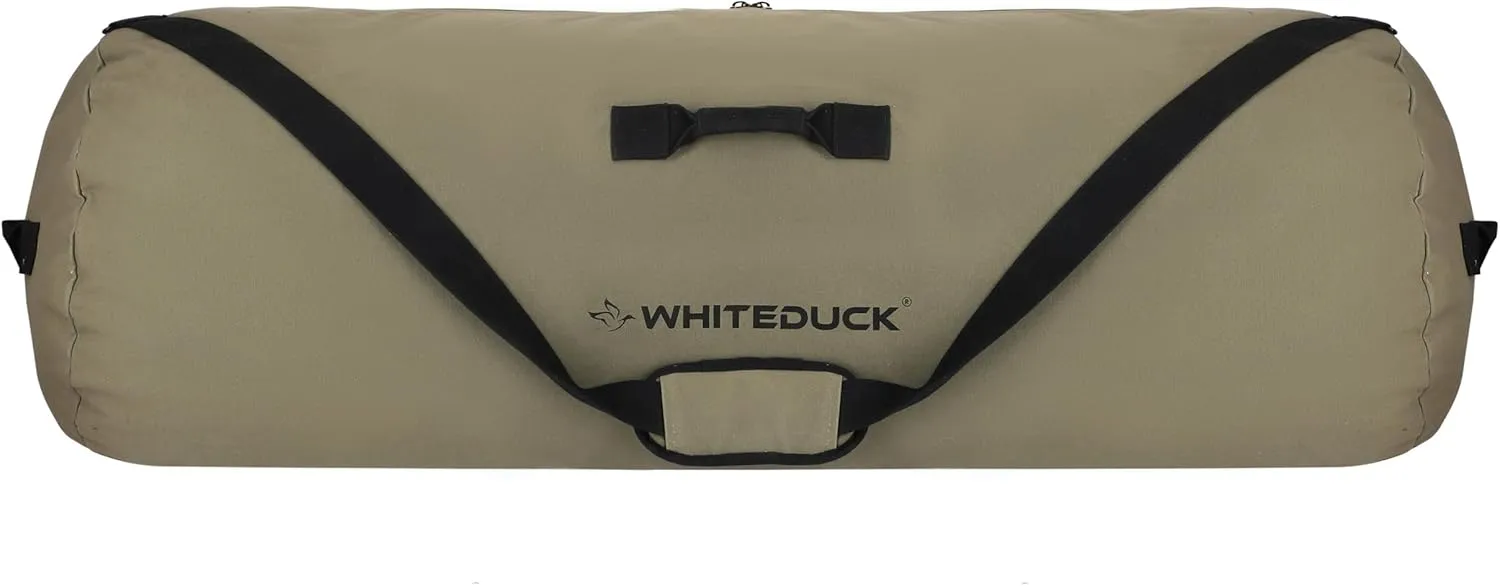 WHITEDUCK HOPLITE Heavy Duty Military Canvas Duffel Bag, Army Cargo Style, Foldable Tactical Outdoor Bag, Travel, Storage