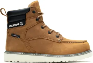 Wolverine Men's Trade Wedge Waterproof Steel Toe 6 " Construction Boot