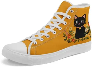 Womens Canvas Shoes High Top Sneakers Lace up Casual Trainers Plimsoles Flat Shoes