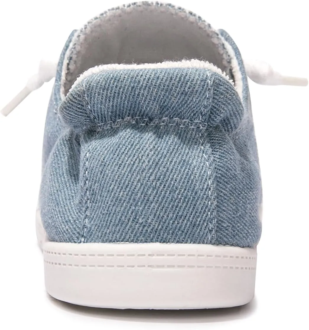 Women's Slip On Canvas Sneaker Low Top Casual Walking Shoes Classic Comfort Flat Fashion Sneakers