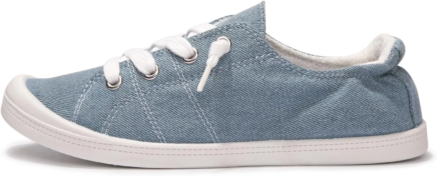 Women's Slip On Canvas Sneaker Low Top Casual Walking Shoes Classic Comfort Flat Fashion Sneakers