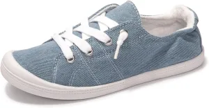 Women's Slip On Canvas Sneaker Low Top Casual Walking Shoes Classic Comfort Flat Fashion Sneakers