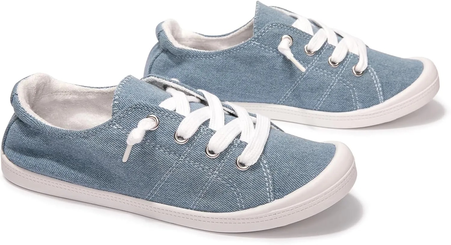 Women's Slip On Canvas Sneaker Low Top Casual Walking Shoes Classic Comfort Flat Fashion Sneakers