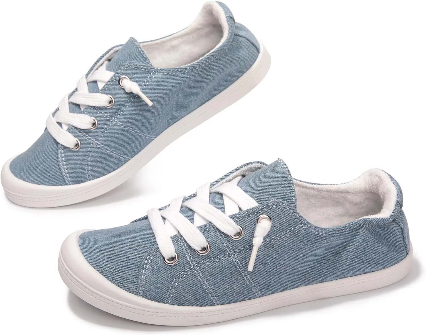 Women's Slip On Canvas Sneaker Low Top Casual Walking Shoes Classic Comfort Flat Fashion Sneakers