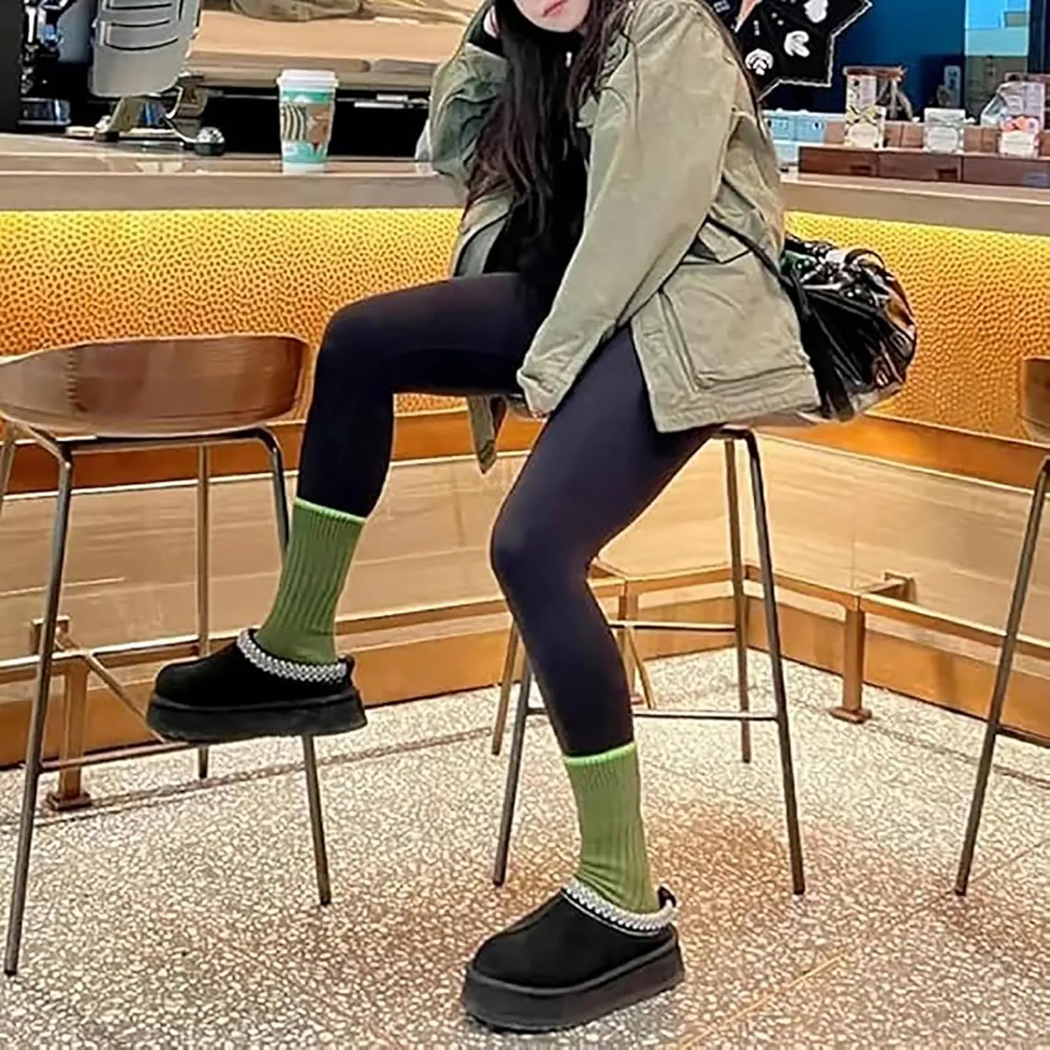 Women's Slippers Platform Mini Boots Short Ankle Boot Fur Fleece Lined Sneakers House slippers Anti-Slip Boot For Outdoor