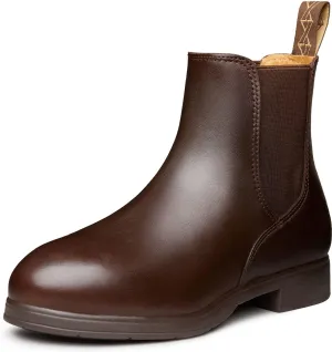 Xena Workwear Women's Valence SD Safety Boot, Leather Chestnut, Steel Toe