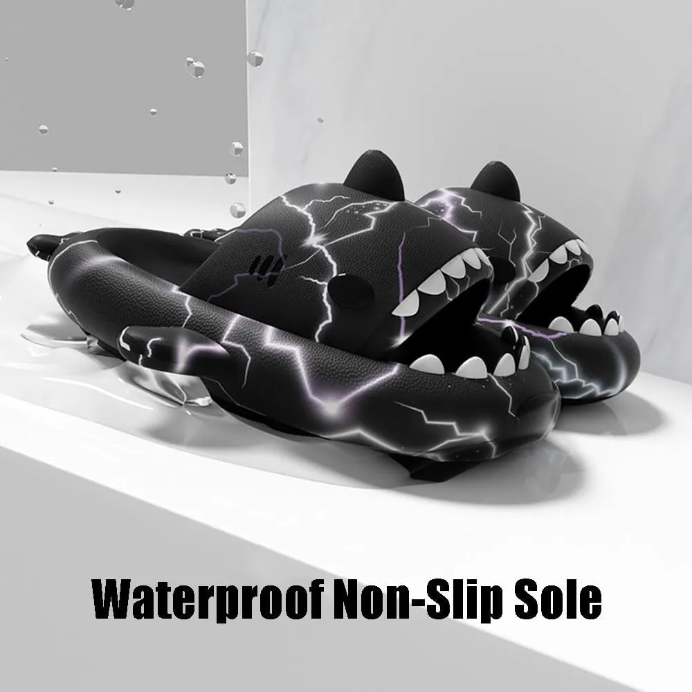 Zureto Original Shark Slides Upgraded, Cloudy Shark Slides Anti-Slip House Slippers Beach Shoes