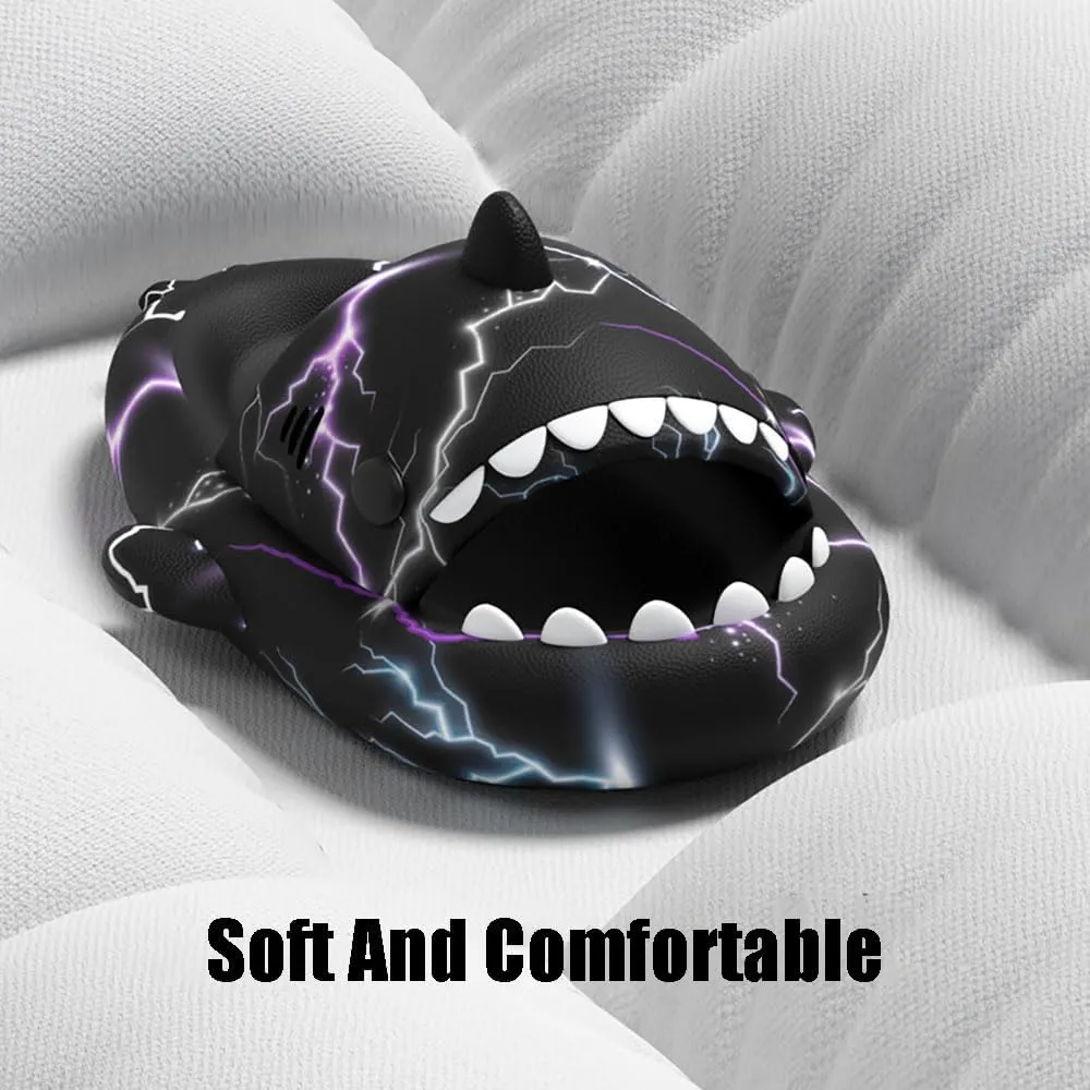 Zureto Original Shark Slides Upgraded, Cloudy Shark Slides Anti-Slip House Slippers Beach Shoes